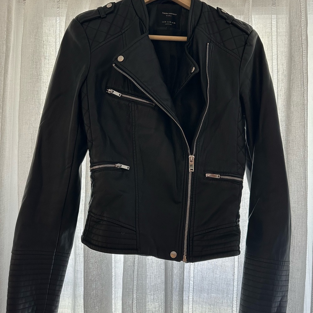 Zara leather jacket